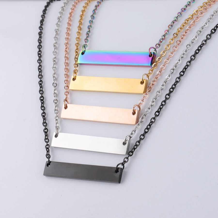 Slim Bar Necklace - bar necklaces layered