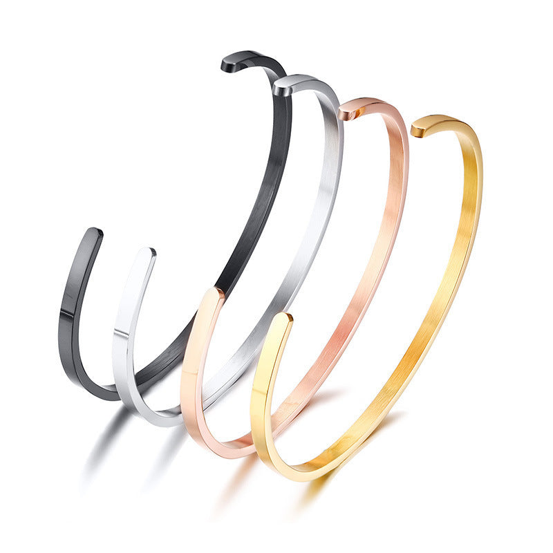 Edge Cuff - four finishes fanned out