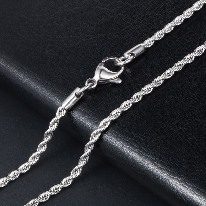 Rope Chain - clasp on dark background