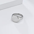 Plain Signet - silver signet ring