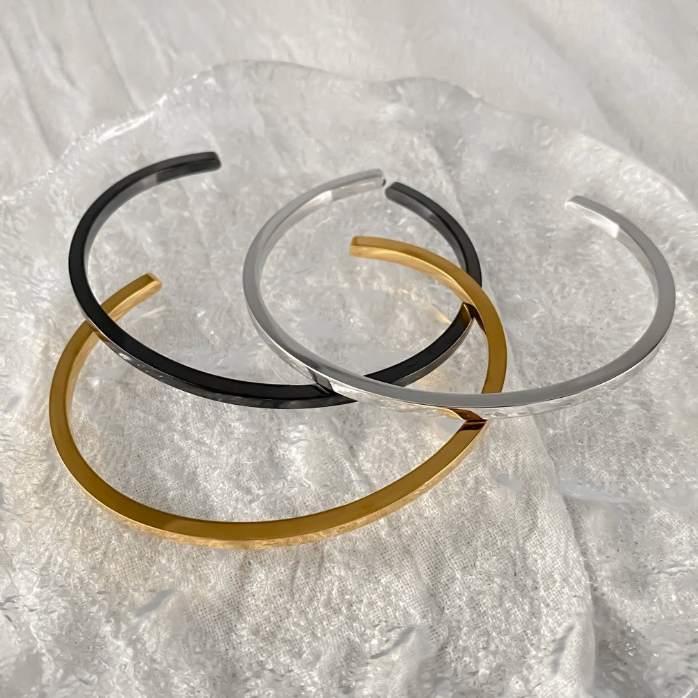 Slim Cuff - three finishes stacked