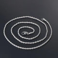 Rope Chain - silver rope chain, coiled