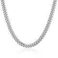 Curb Chain 8mm - silver curb chain, hanging