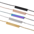 Slim Bar Necklace - bar necklaces in five finishes