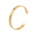 Groove Cuff - gold cuff, single view